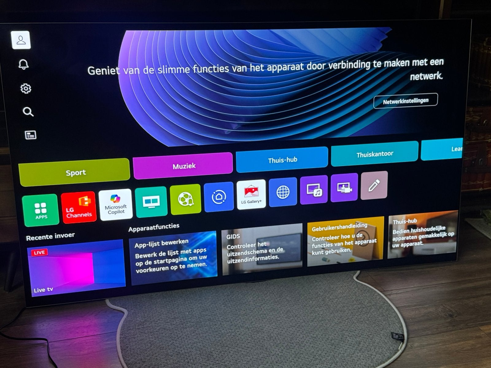 LG OLED 65G5 het topmodel van LG 65inch (165cm), Ophalen, Zo goed als nieuw
