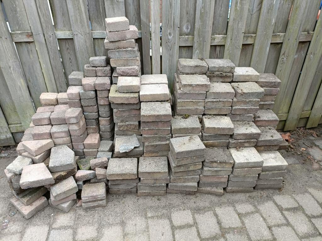 Bestrating / tuintegels, Tuin en Terras, Tegels en Klinkers, Ophalen, Gebruikt, Klinkers, 10 m² of meer