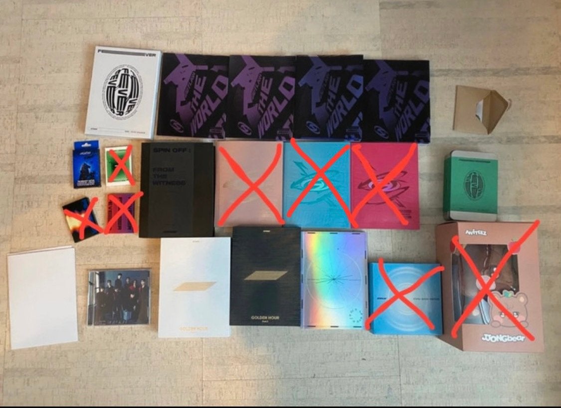 ATEEZ album collectie, Verzamelen, Muziek, Artiesten en Beroemdheden, Ophalen of Verzenden, Zo goed als nieuw, Foto of Kaart