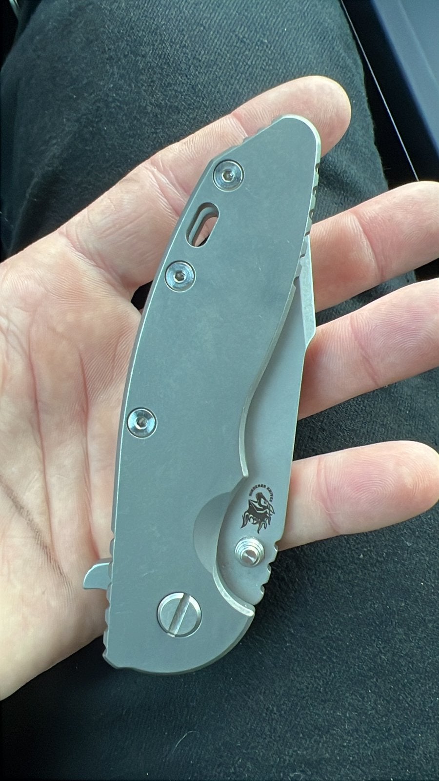Hinderer XM18 3.5 S45VN Harpoon Spanto working finish CUSTOM, Ophalen of Verzenden, Overige soorten, Amerika, Overige typen