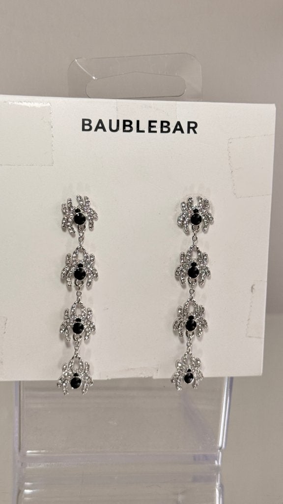 Baublebar Halloween spinnen oorhangers 6,2cm, Met kristal, Overige materialen, Hangers, Nieuw