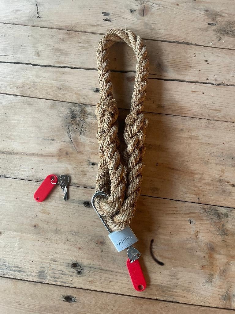 D939 Abus Titalium Touwslot Touwketting Kettingslot hangslot, Fietsen en Brommers, Fietsaccessoires | Fietssloten, Gebruikt, Kettingslot