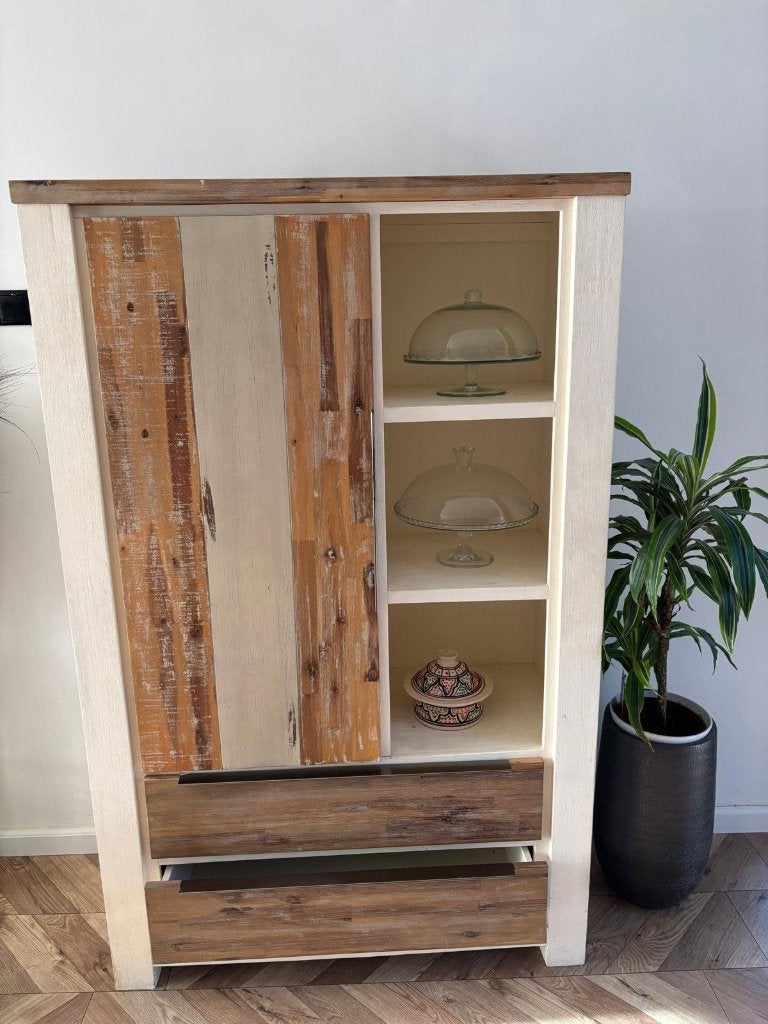 Houten kast (Teak), Ophalen, Gebruikt