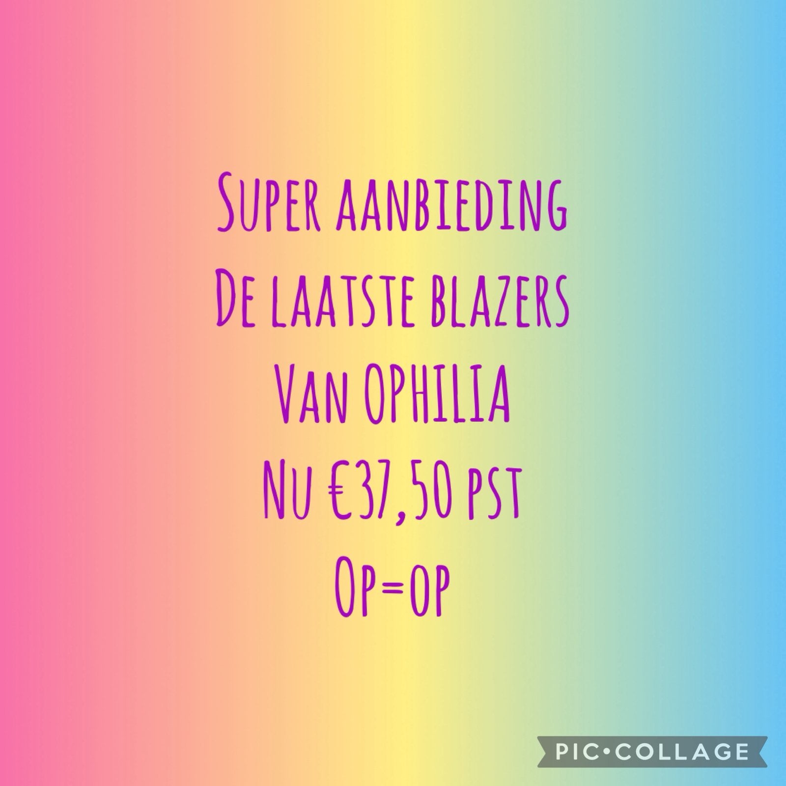 SUPER AANBIEDING; Alle laatste blazers van ophilia €37,50, Overige kleuren, Nieuw, Jasje of Colbert, Nvt