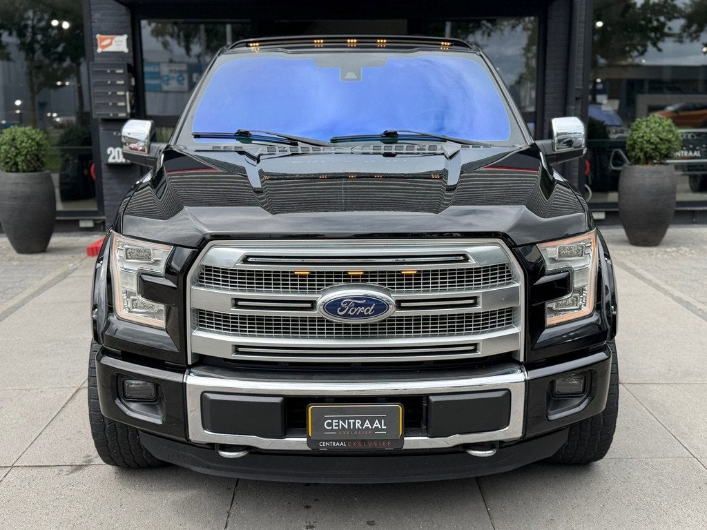 Ford USA F150 3.5 V6 SuperCrew Platinum Pano|Keyless|365PK|P, 450 kg, Gebruikt, F-150, Zwart