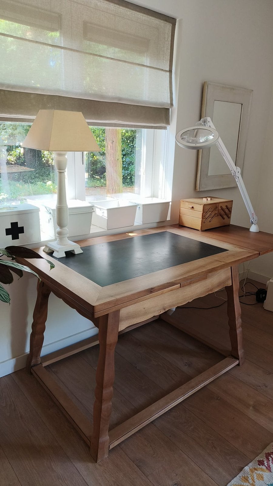 Prachtige oude tafel, uitklapbaar, Huis en Inrichting, Tafels | Eettafels, Ophalen, Zo goed als nieuw, Rechthoekig, 50 tot 100 cm