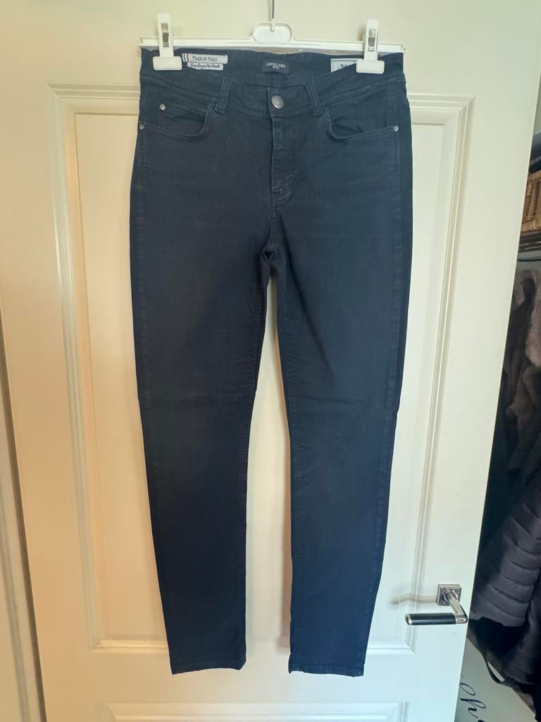 5 pocket jeans broek Cavallaro donkerblauw maat 29, Ophalen of Verzenden, Zo goed als nieuw, Blauw, W28 - W29 (confectie 36)