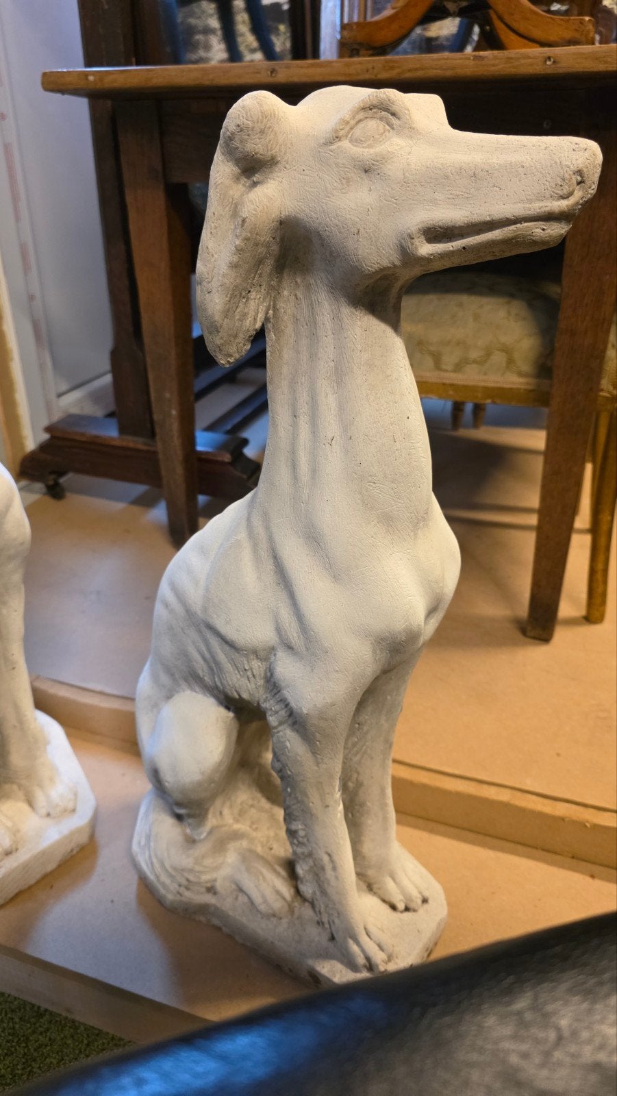 twee grote antieke Engelse whippet honden, Antiek en Kunst, Ophalen