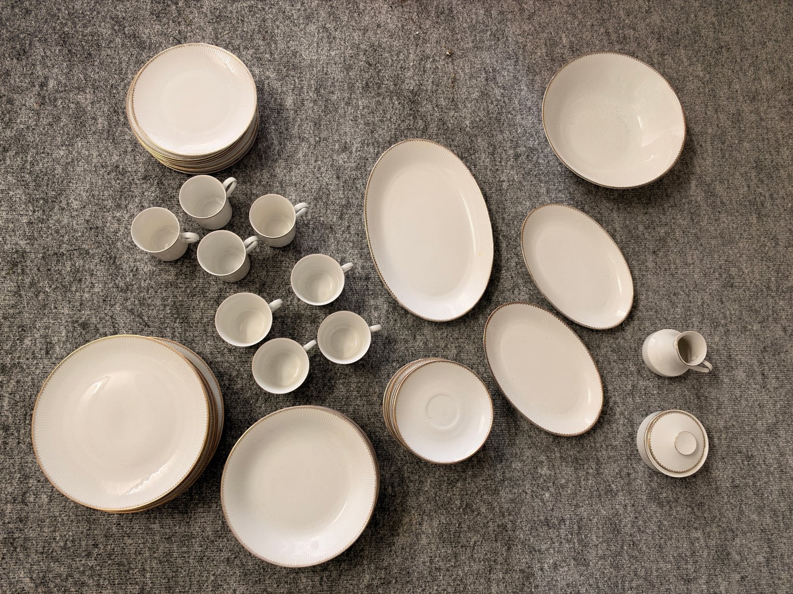 Vintage Winterling Marktleuthen Bavaria Servies met Gouden R, Ophalen of Verzenden