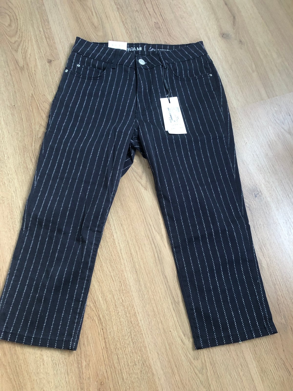 Parami high waist slim leg kyra navy 38 gestreept, Maat 38/40 (M), Para Mi, Overige kleuren, Nieuw