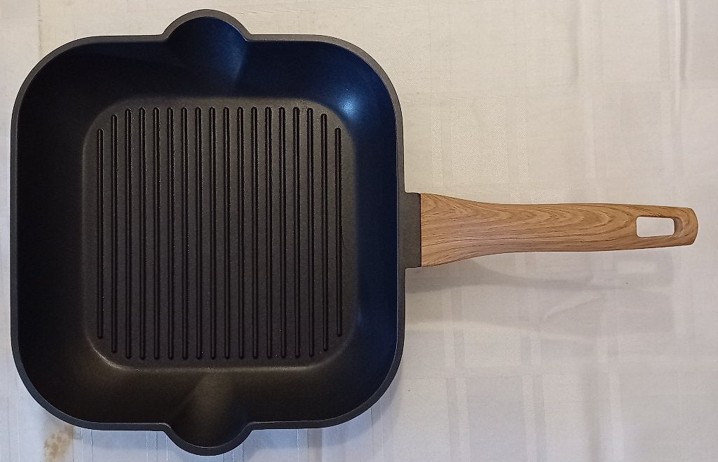 Te Koop: Een aluminium grillpan, nieuw., Ophalen of Verzenden, Keramische plaat, Koekenpan of Braadpan, Nieuw