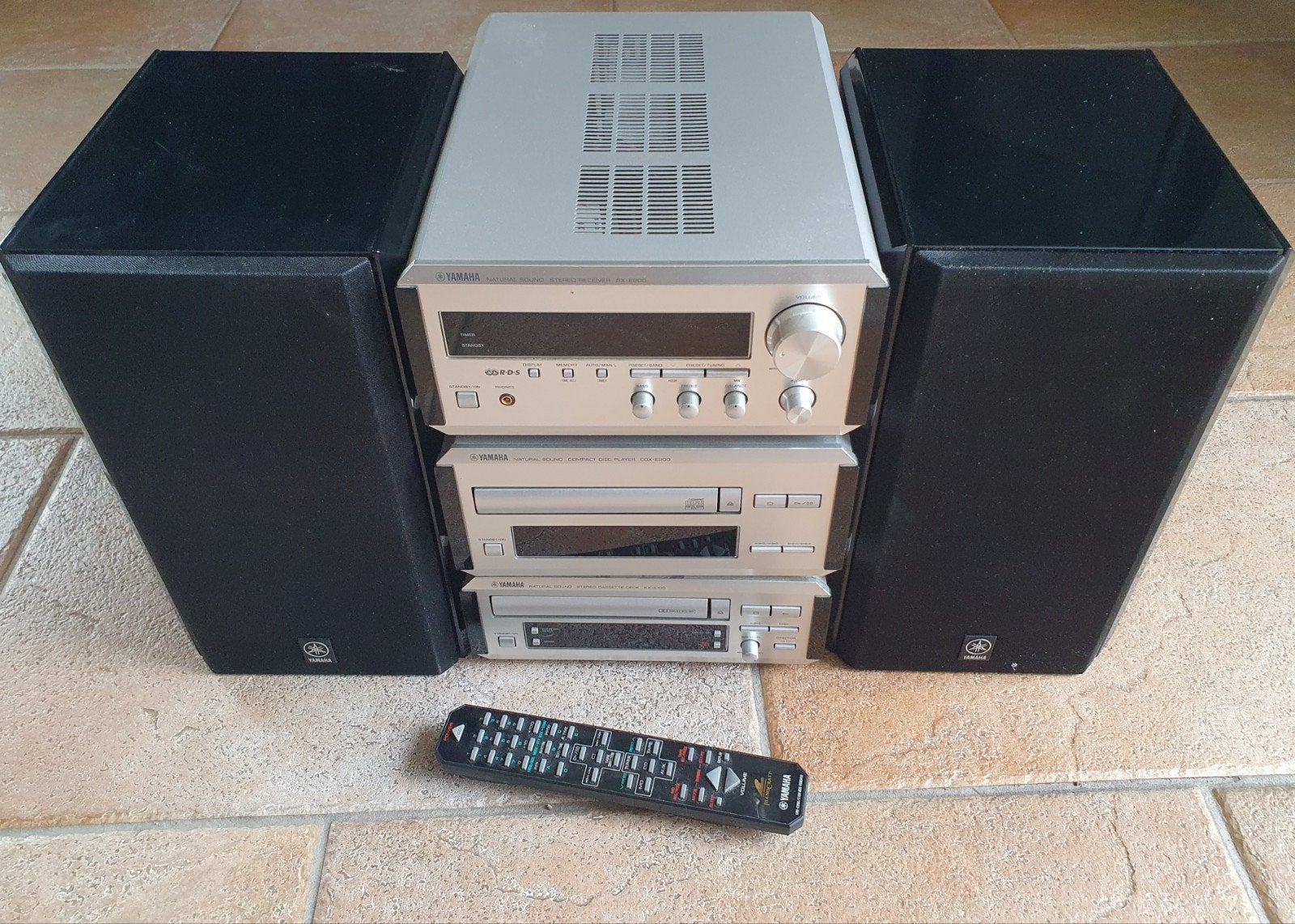 Stereoset Yamaha 3 componenten&2 speakers., Ophalen, Gebruikt, Cassettedeck, Overige merken