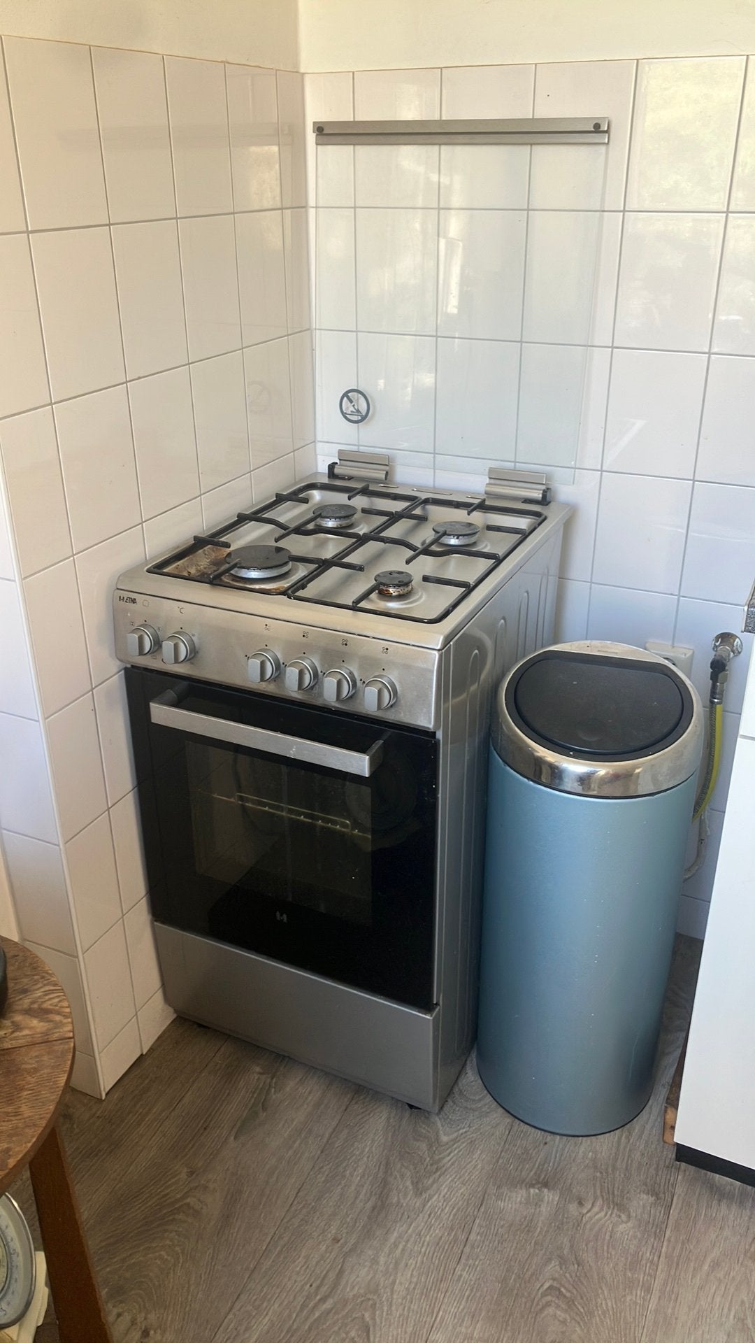 Etna gasfornuis en oven, Ophalen, Gebruikt, 4 kookzones, Gas