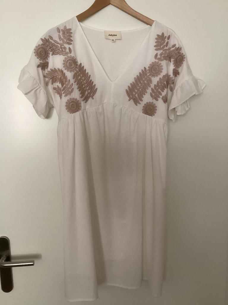 Zomerjurkje Ibiza stijl maat M/L (38/40), Kleding | Dames, Maat 38/40 (M), Verzenden, Wit, Nieuw