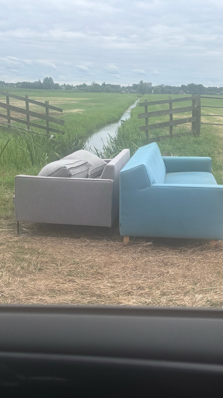 Gratis banken leerdam, Huis en Inrichting, Ophalen, Gebruikt, Tweepersoons, 75 tot 100 cm