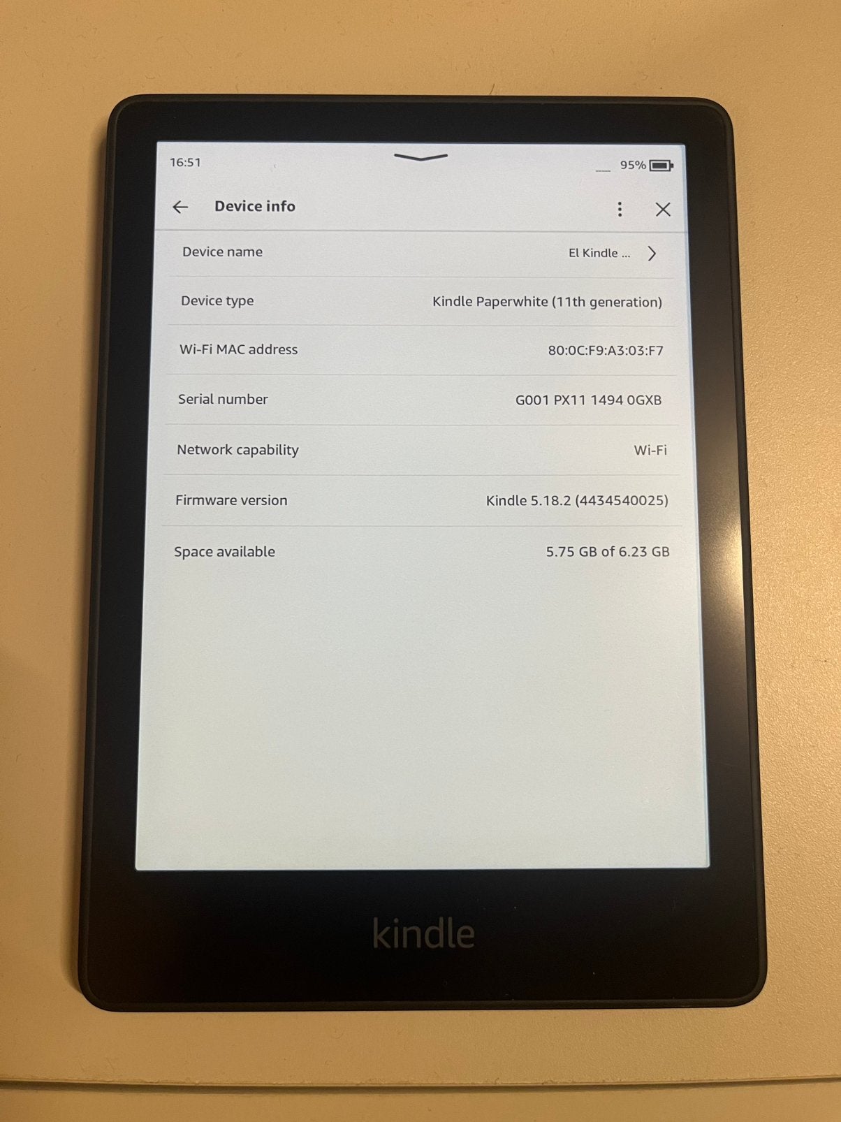 Kindle Paperwhite 11 e-reader, Computers en Software, E-readers, Gebruikt, 8 GB, Ophalen of Verzenden, 7 inch