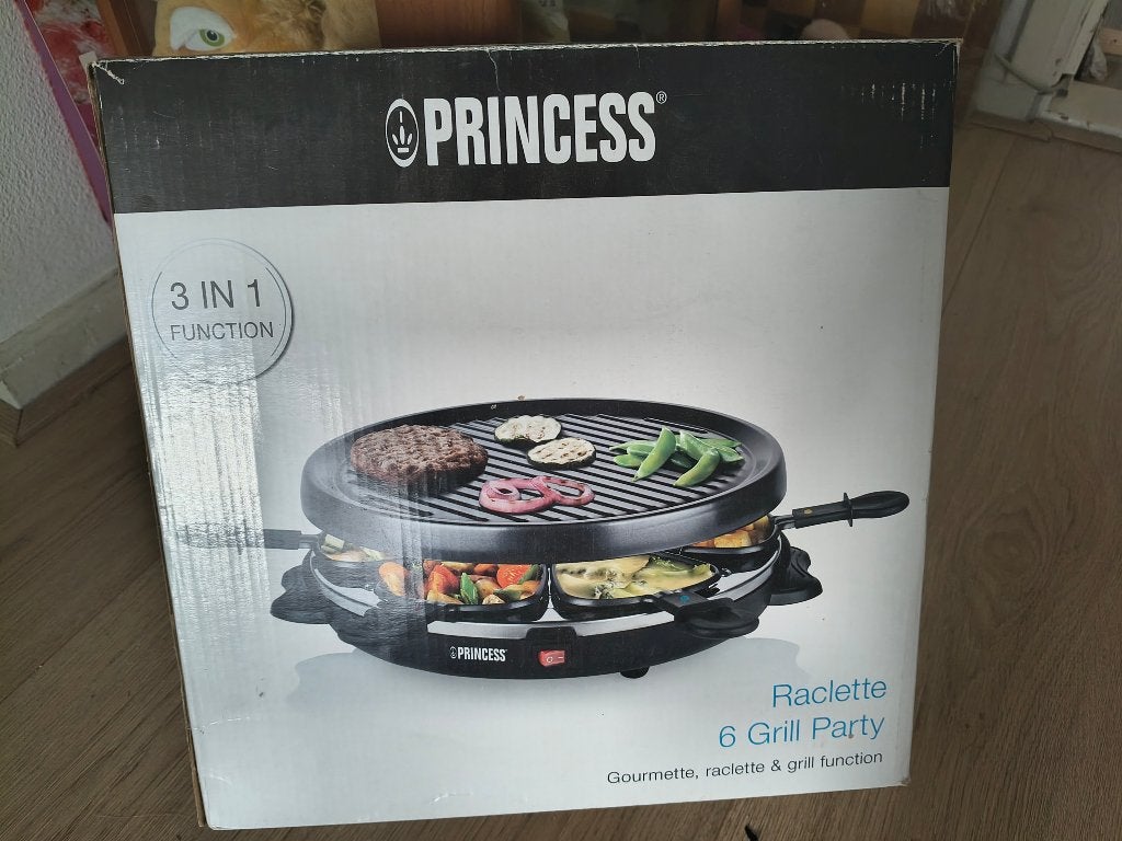 Gourmet/ gril, Ophalen, Uitneembare platen, Gebruikt
