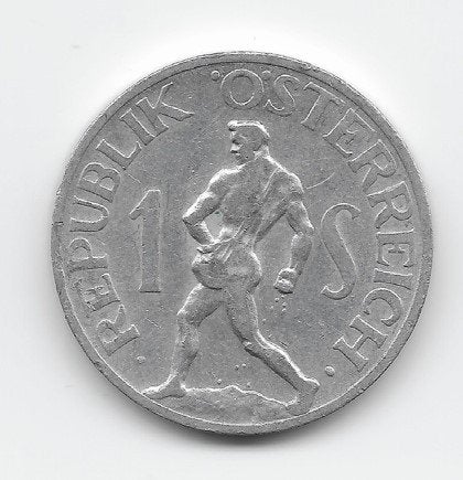 Oostenrijk 1 schilling 1947 KM# 2871, Verzenden, Oostenrijk, Losse munt