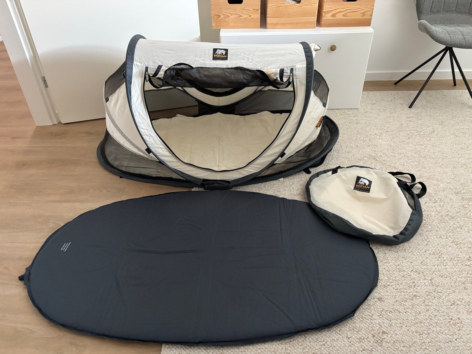 Deryan Baby Luxe Campingbedje - Compact en Lichtgewicht, Kinderen en Baby's, Babywiegjes en Ledikanten, Ophalen of Verzenden, Gebruikt
