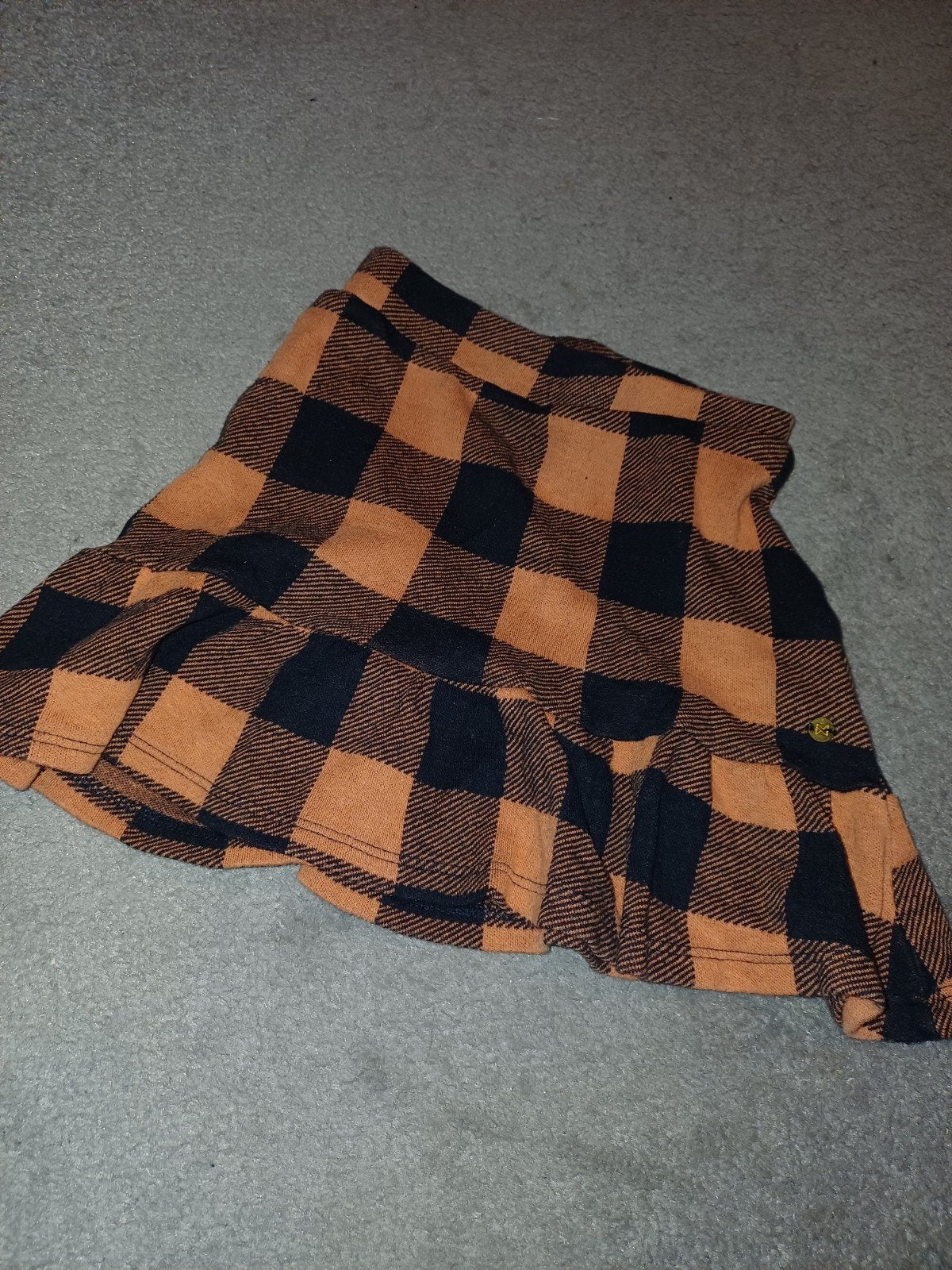 Koko Noko geruit rokje oranje/zwart, Kleding | Dames, Rokken, Ophalen of Verzenden