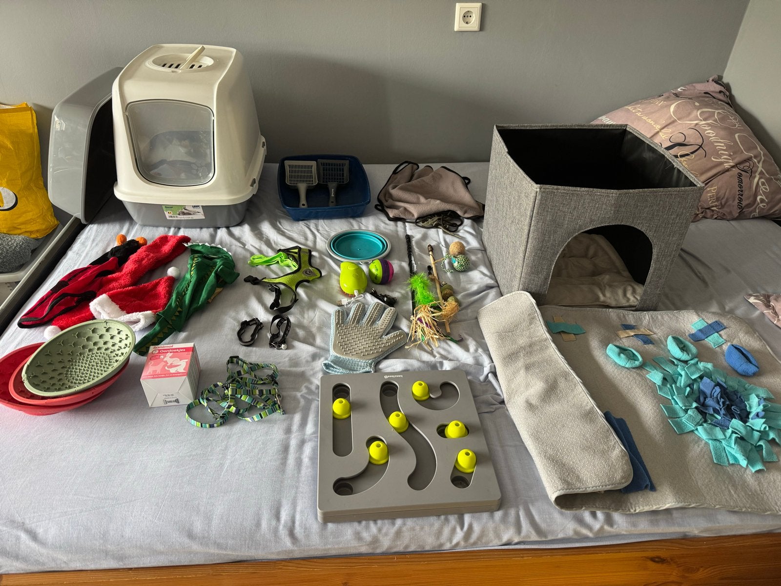 Katten spulletjes, Ophalen, Gebruikt