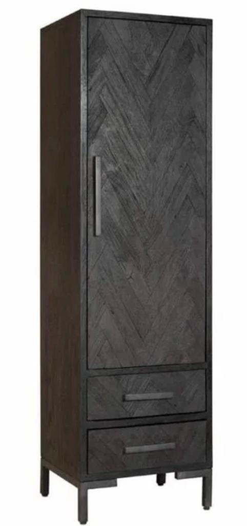 zwarte kast old wood. ( gerecycled hout), Ophalen, Met deur(en), Nieuw, 50 tot 100 cm