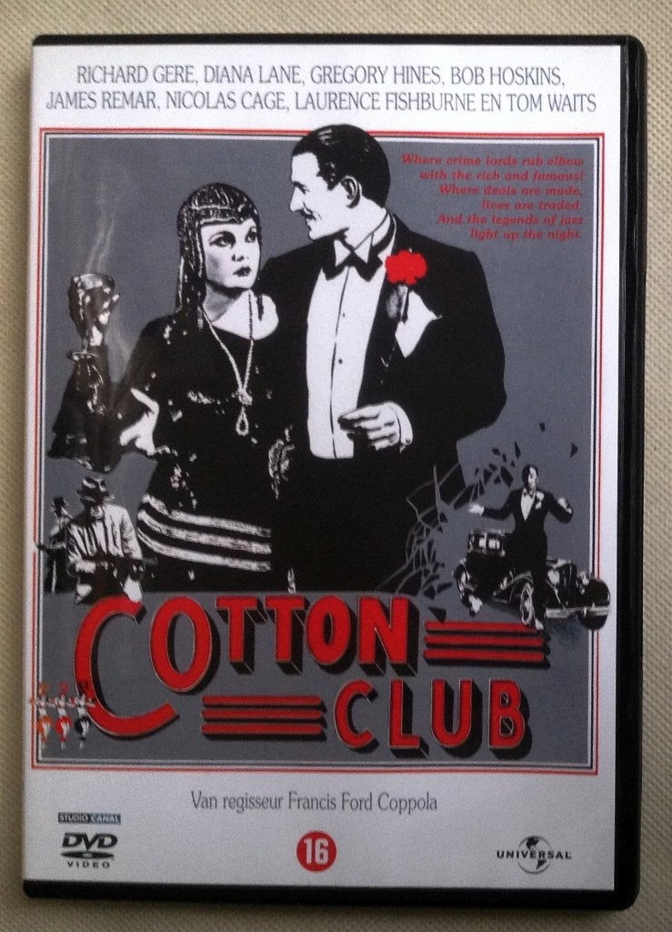 Cotton Club Francis Ford Coppola Richard Gere Diane Lane, Cd's en Dvd's, Maffia en Misdaad, Vanaf 16 jaar, Verzenden, Nederlands
