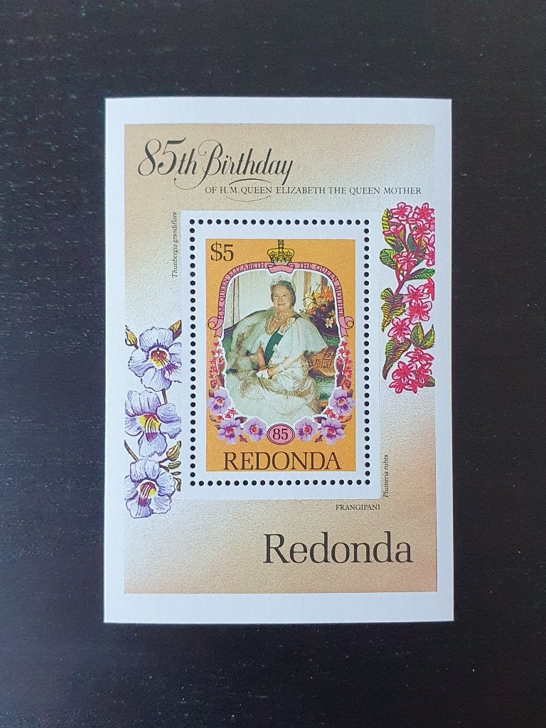 Redonda 1985 Queen Mom Michel blok 27 postfris, Verzenden, Postfris, Midden-Amerika