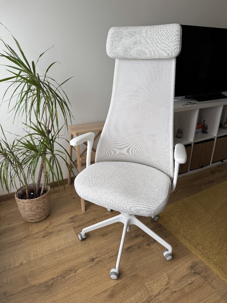 Bureaustoel - Desk Chair Jarvfjallet Ergonomic, Huis en Inrichting, Ophalen, Wit, Zo goed als nieuw, Bureaustoel