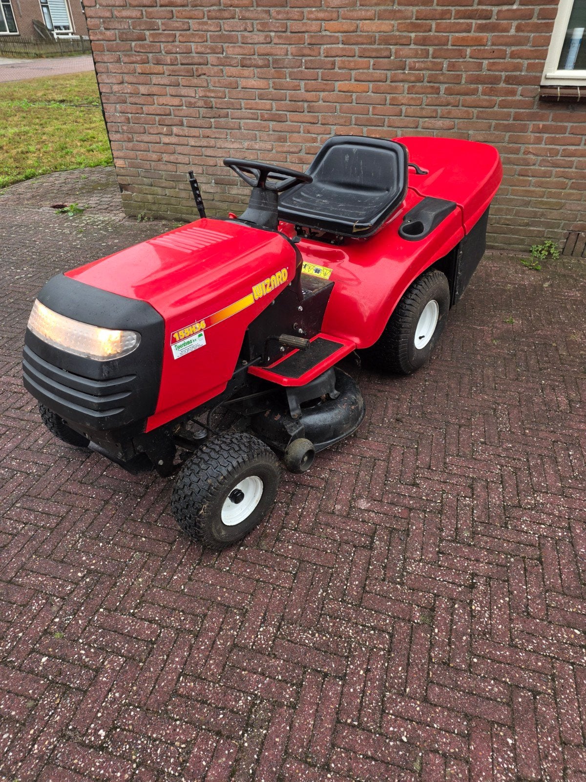 Zitmaaier Automaat 15.5 PK met Opvangbak, Ophalen of Verzenden, Gebruikt, Wizard, Opvangbak