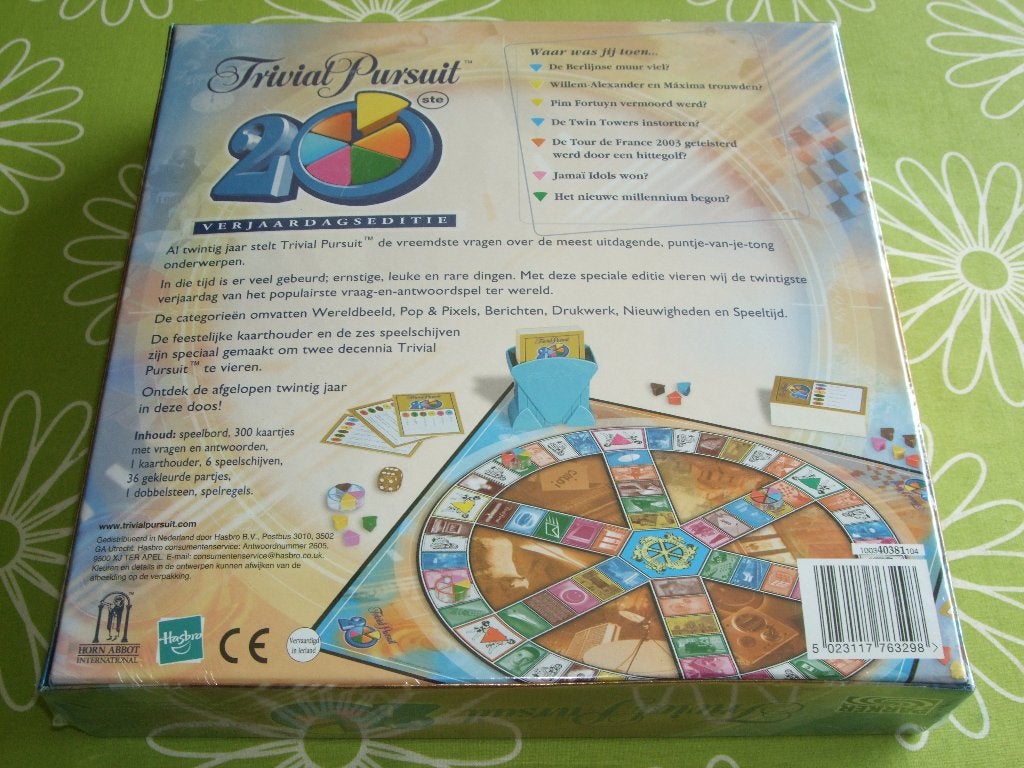 Nieuw in seal: Trivial Pursuit verjaardagseditie - 20 jaar, Een of twee spelers, Ophalen of Verzenden, Nieuw, Parker