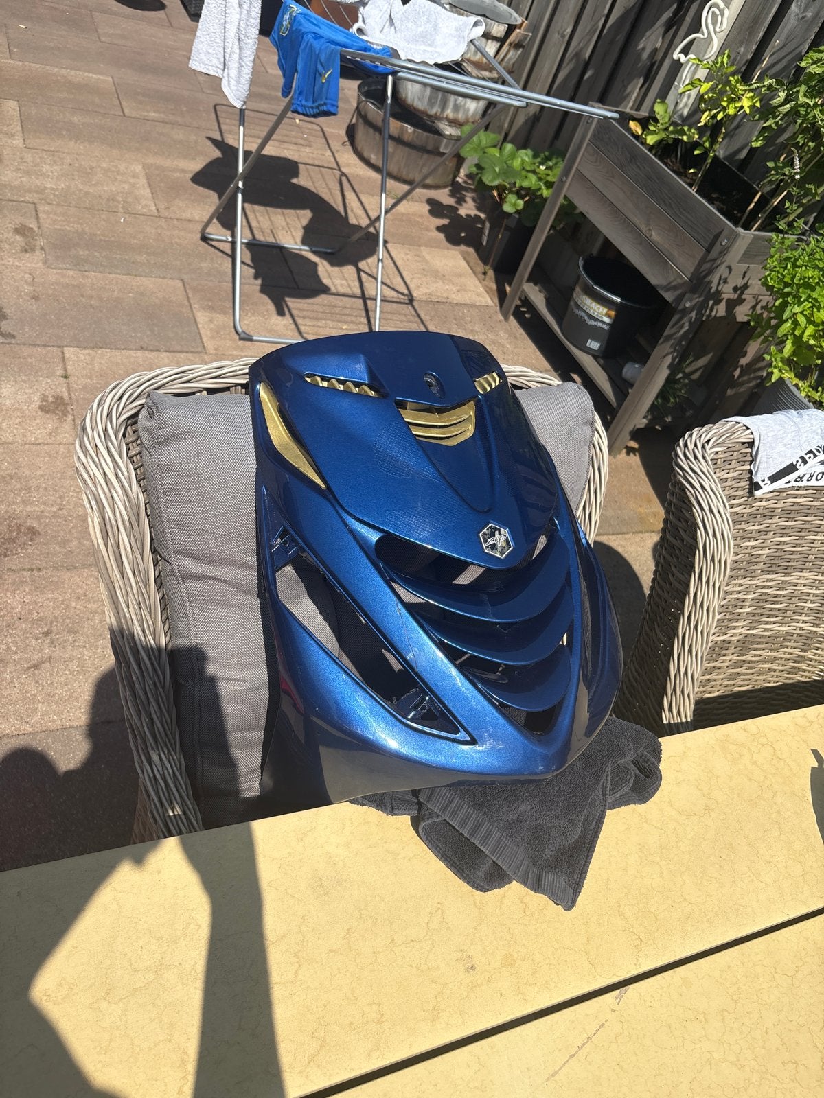 Zip kappenset met achterspoiler - Blauw metallic, Ophalen of Verzenden, Gebruikt, Kap, Piaggio