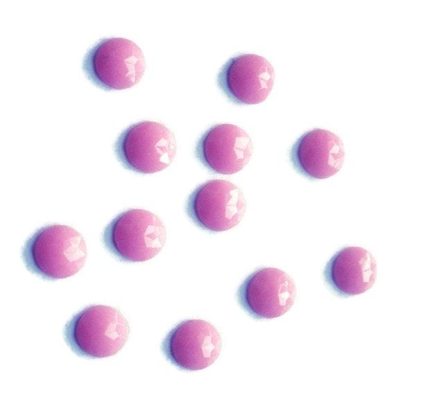 Lichtroze cabochon (plaksteen) van 8 mm rond (12 stuks), Verzenden, Nieuw, Overige typen