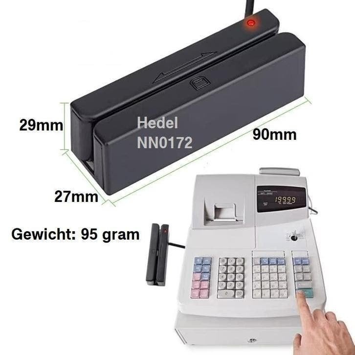 Magneetstrip kaartlezer met USB voor creditkaart smart cards, Ophalen of Verzenden