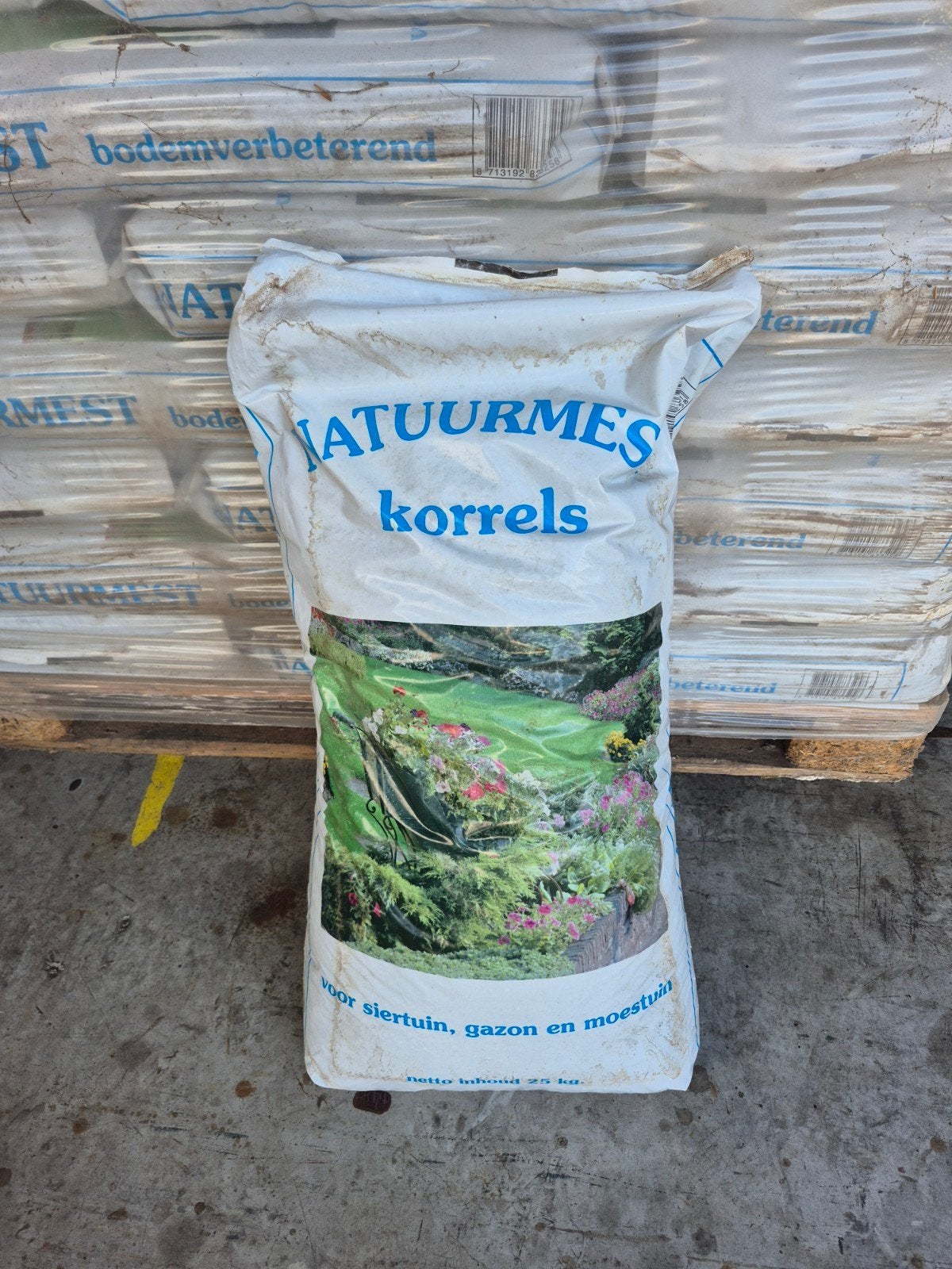Natuurmest zak 25 kg nu per zak €18,-, Tuin en Terras, Aarde en Mest, Ophalen, Kunstmest