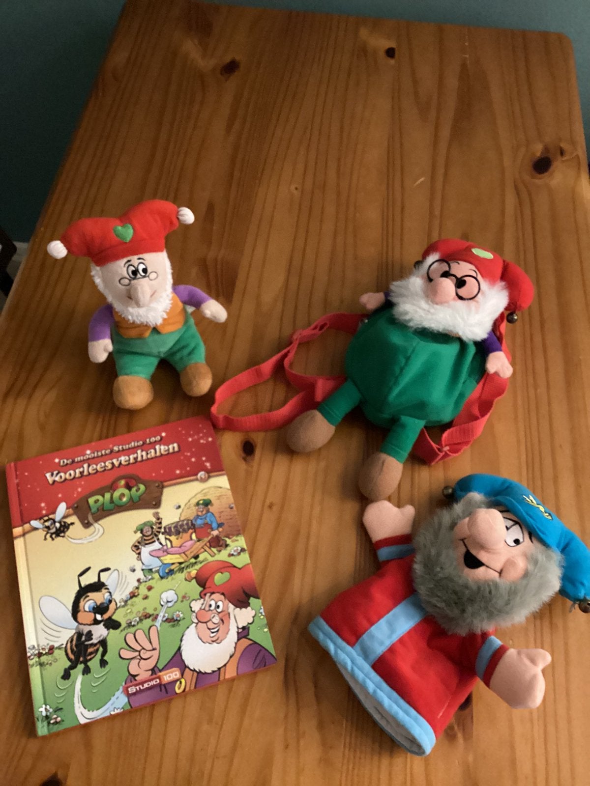 Kabouter Plop,Knuffel,Handpop,Boek,Rugzak…Zie Foto’s, Ophalen, Zo goed als nieuw, Overige typen