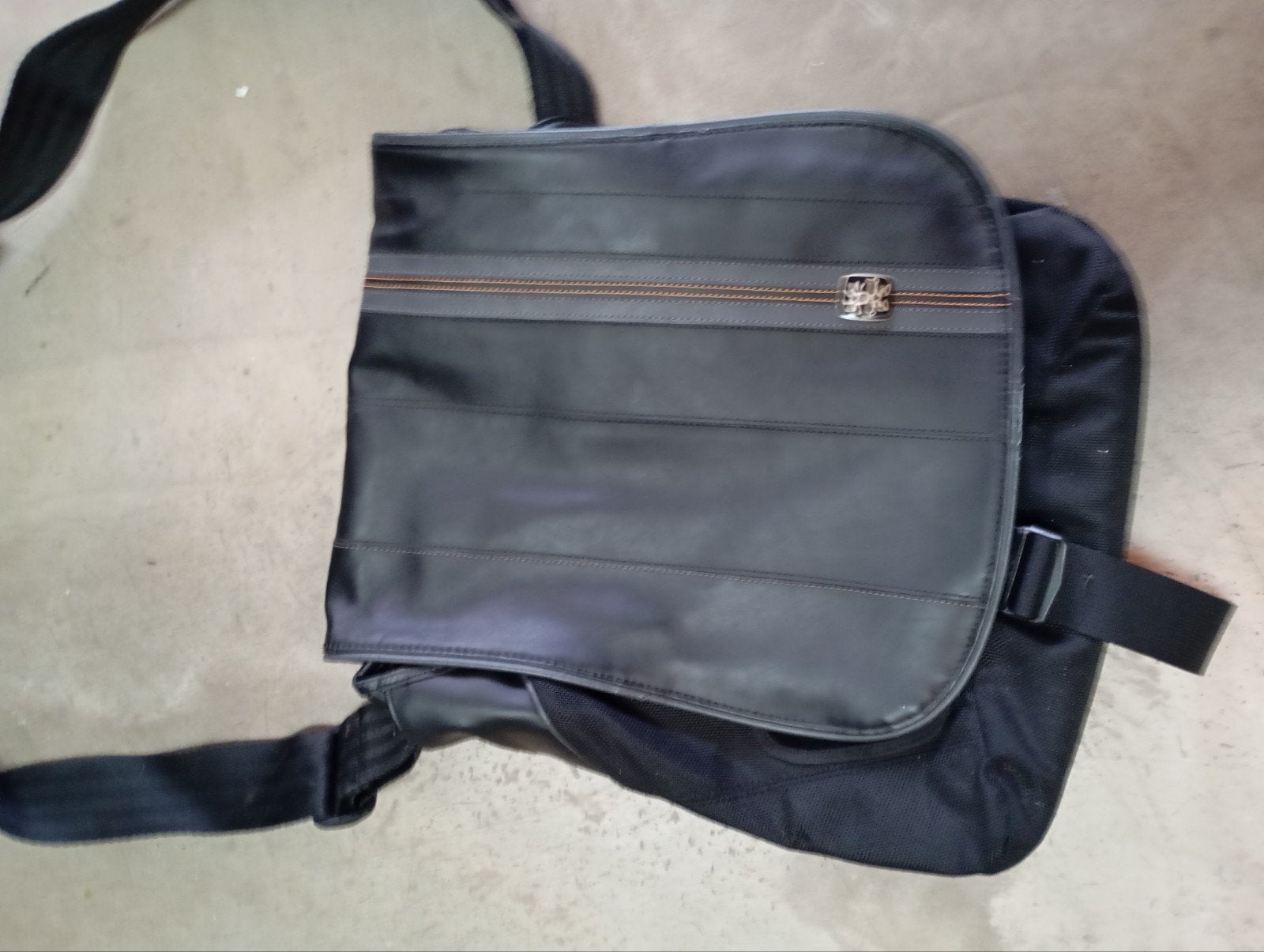 Crumpler Messenger Bag - Zwart Leer, Overige merken, Gebruikt, Zwart, Ophalen of Verzenden