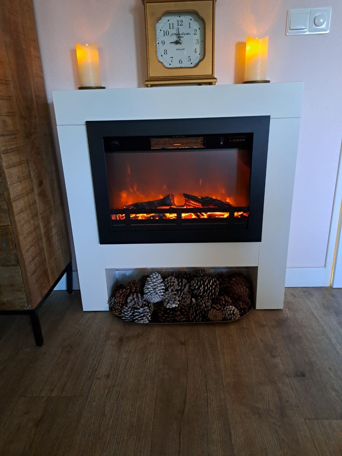 Elektrische haard, Huis en Inrichting, Haarden, Ophalen, Zo goed als nieuw, Vrijstaande haard, Elektrische haard