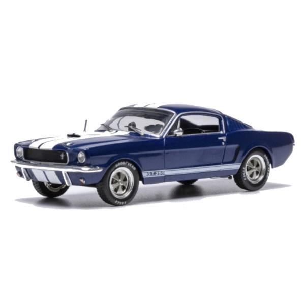 Ford Mustang Shelby 350 1965 Blauw Modelauto 1/43 Ixo Models, Overige merken, Ixo Models, Auto, Ixo Models