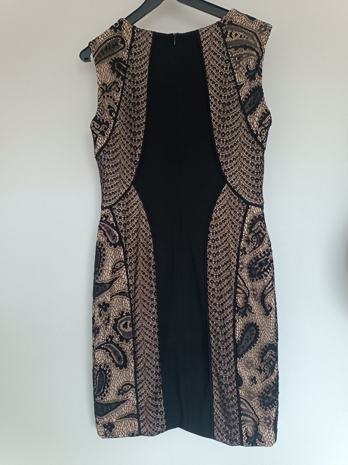 Joseph Ribkoff jurk met kant - Zwart/Beige, Maat 38/40 (M), Zwart, Joseph Ribkoff, Ophalen of Verzenden