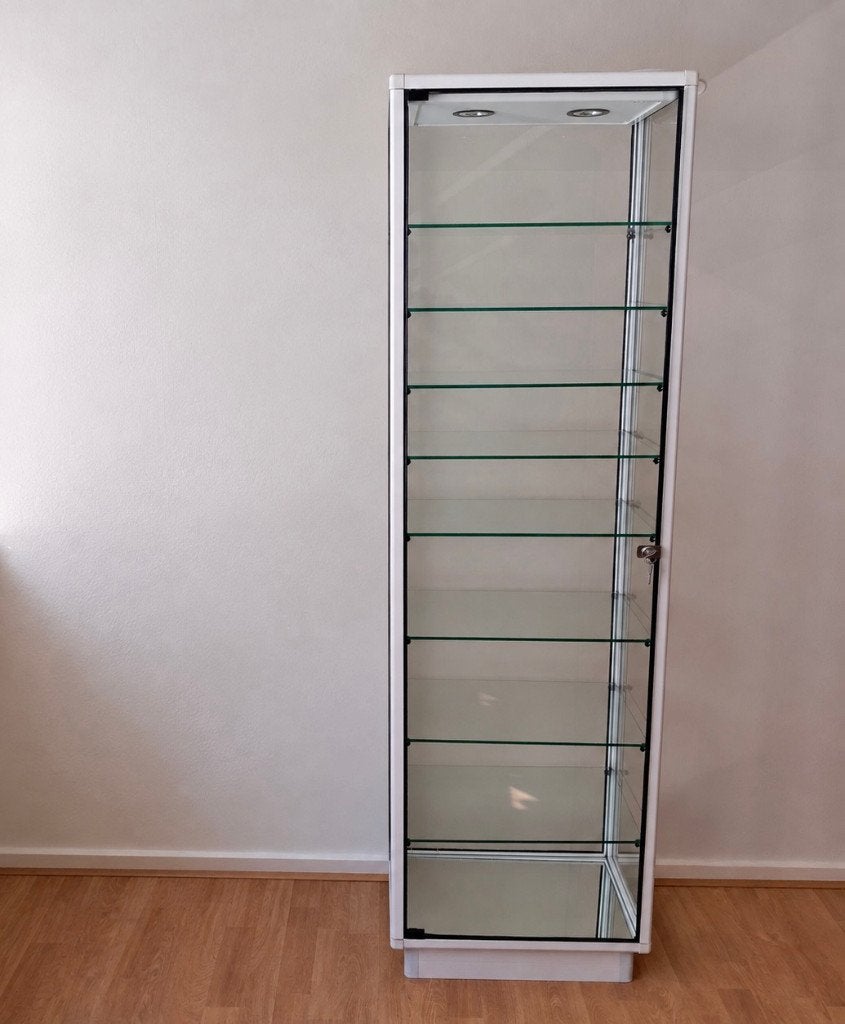 Mooie glazen vitrinekast, Huis en Inrichting, Ophalen, Glas / spiegel, 50 tot 100 cm, Glas