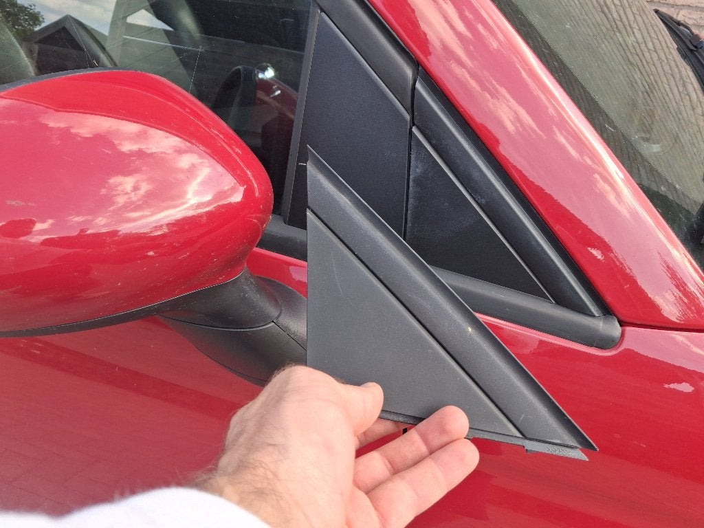 Spiegeldriehoek/spiegelvlag rechts fiat 500, Ophalen of Verzenden, Gebruikt, Fiat