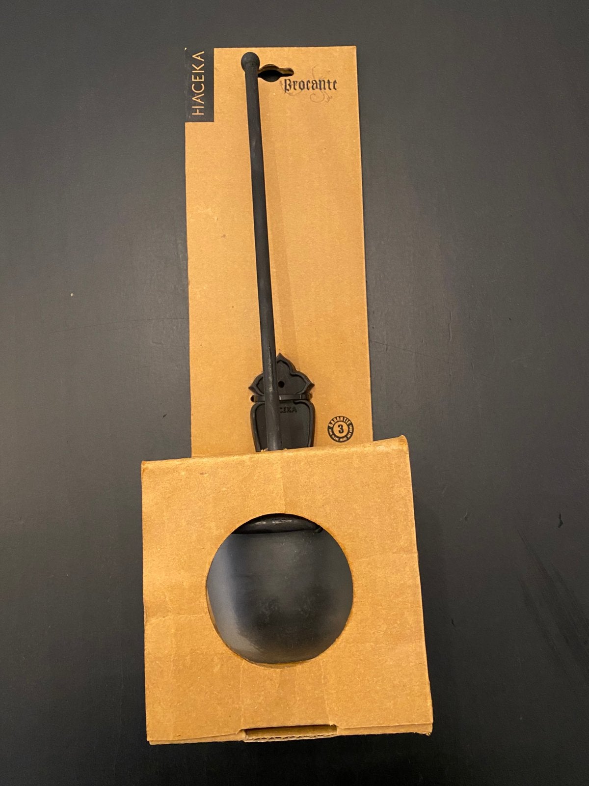 NIEUW Brocante landelijke zwarte toiletborstel!, Toilet-accessoire, Nieuw, Ophalen of Verzenden, Overige merken
