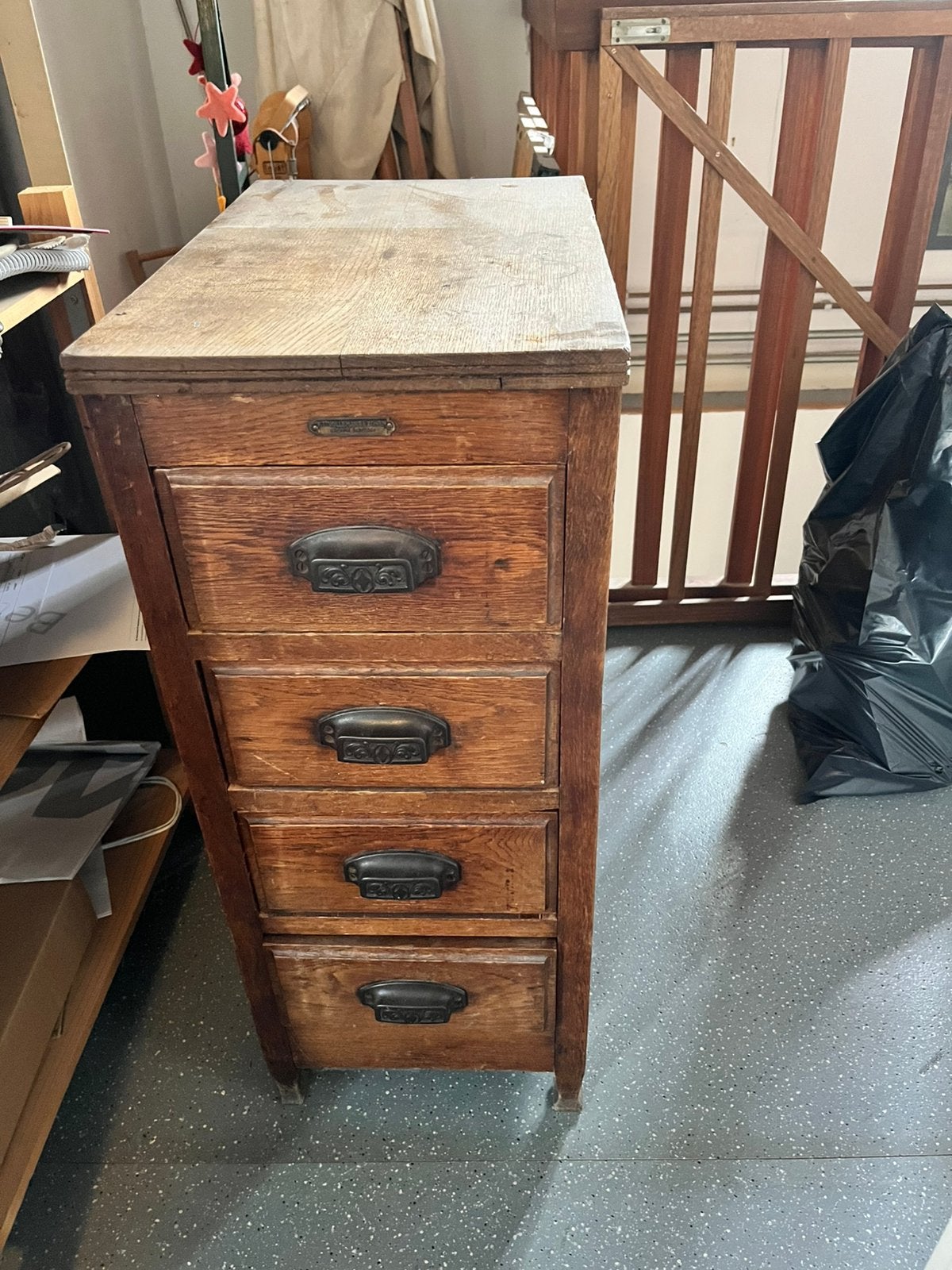 Vintage ladenkast., Ophalen, Gebruikt, 50 tot 100 cm, 3 of 4 laden