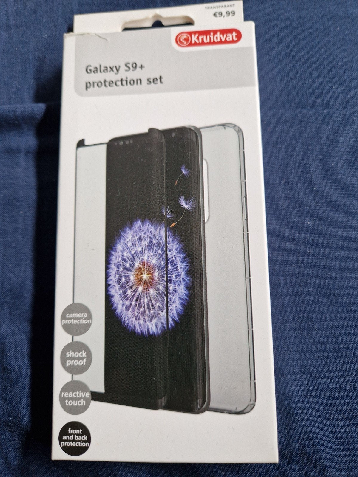 Kruidvat Galaxy S9+ beschermset (hoesje + screenprotector), Ophalen, Nieuw, Bescherming, Samsung