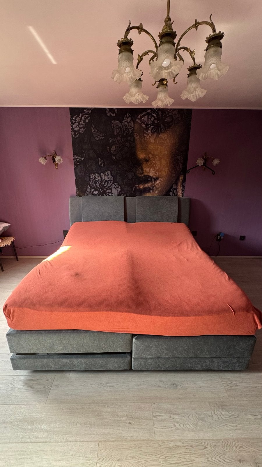 Boxspringbed Deluxe Vaala- Comfortabel en Stijlvol, Ophalen, Gebruikt, Tweepersoons, 180 cm