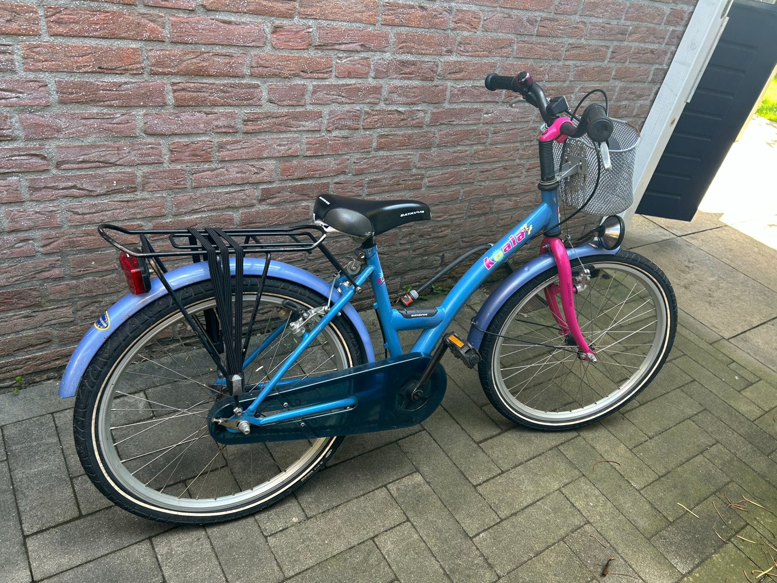 Batavus kinderfiets 22 inch blauw, Fietsen en Brommers, Fietsen | Kinderfietsjes, Ophalen of Verzenden, Gebruikt, Velgrem, 20 inch of meer