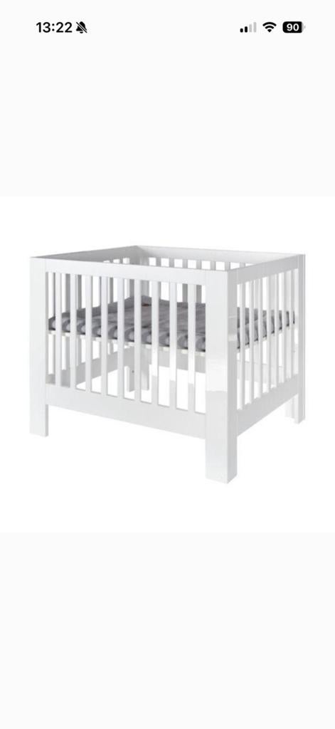 Kidsmill Alaska box (hoogglans wit), Kinderen en Baby's, Babywiegjes en Ledikanten, Ophalen of Verzenden, Zo goed als nieuw, Ledikant