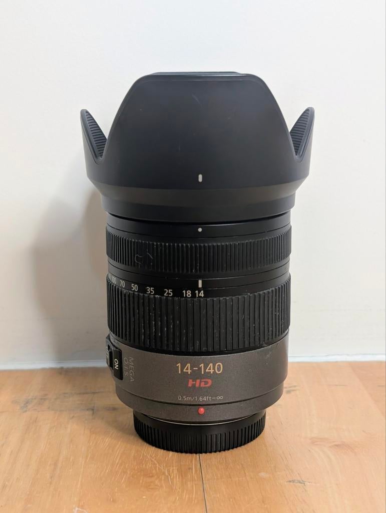 Panasonic Lumix G 14-140mm F/4-5.8 HD mega O.I.S., Ophalen of Verzenden, Gebruikt, Telelens, Zoom