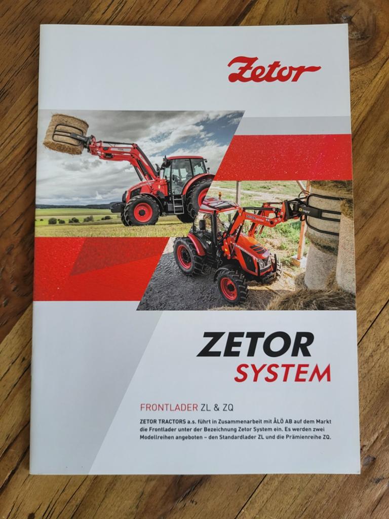 tractor folder Zetor Frontlader ZL & ZQ, Ophalen of Verzenden, Zo goed als nieuw